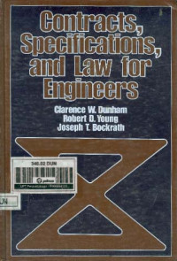 Image of Contracts Spesifications And Law for Engineers