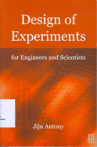 Image of Design of Experiments for Engineers and Scientists