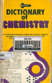 Image of Dictionary of Chemistry