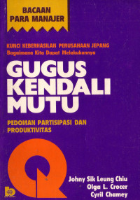 Image of Gugus Kendali Mutu. Pedoman Partisipasi Dan Produktivitas