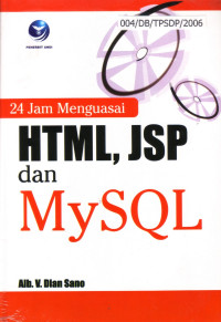 Image of 24 Jam Menguasai HTML,JSP, Dan MySQL