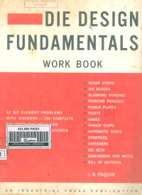 Image of Die Design Fundamentals Work Book