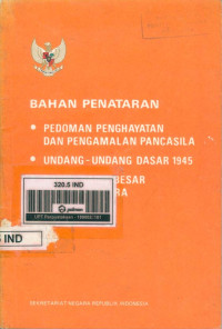 Image of Bahan Penataran P-4, UUD 1945, GBHN