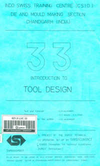 Image of Introduction To Tool Design 33
