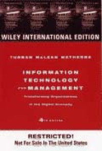 Image of Information Technology for Management