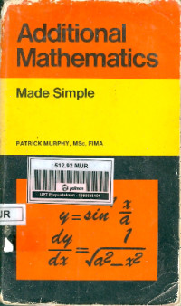 Image of Additional Mathematics Made Simple