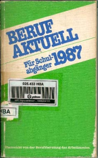 Image of Berufaktuell Fur Schulabganger 1987