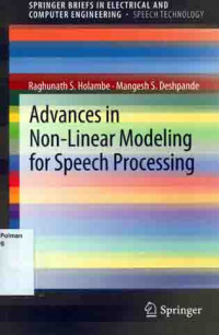 Image of Advance in Non Linier Modelling for Speech Processing