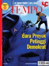 Image of TEMPO edisi 4097. Bara proyek Petinggi Demokrat