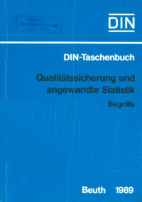Image of DIN-Taschenbuch 223. Qualitätssicherung und Angewandte Statistik: Begriffe