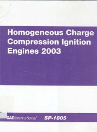 Image of Homogeneous Charge Compression Ignition Engines 2003