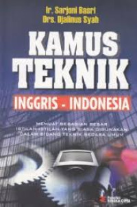 Image of Kamus Teknik Inggris - Indonesia
