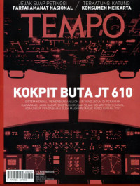 Image of TEMPO : Kokpit Buta JT 610