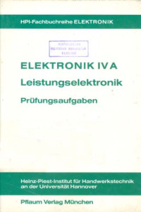 Image of Elektronik IV A: Leistungselektronik Prüfungsaufgaben