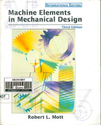 Image of Machine Elements in Mechanical Design