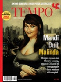 Image of TEMPO edisi 4102. Mandi Duit Malinda