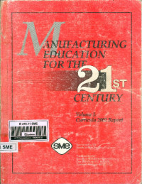 Image of Manufacturing Education for The 21st Century Vol. 1