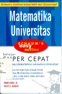 Image of Matematika Universitas (Schaum's Outlines)