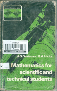Image of Mathematics for Scientific And Technical Students