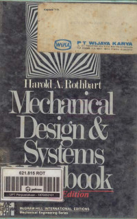 Image of Mechanical Design And Systems Handbook 2ed