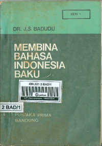 Image of Membina Bahasa Indonesia Baku Seri 1