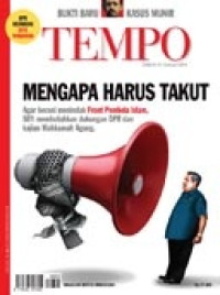 Image of TEMPO edisi 4096. Mengapa Harus Takut