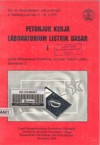 Image of Petunjuk Kerja Laboratorium Listrik Dasar 1