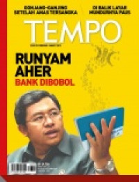 Image of TEMPO edisi 4200 . Runyam Aher Bank Dibobol
