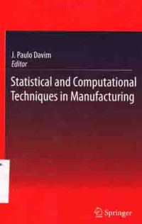 Image of Statistical and Computational Techniques in Manufacturing