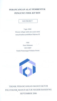 Image of Perancangan Alat Pembentuk Pengunci Tool Kit Box