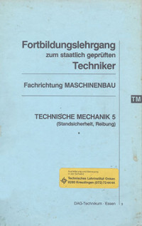Image of Technische Mechanik 5 (Standsicherheit, Reibung)