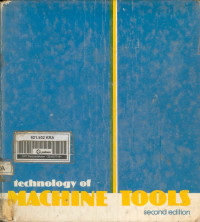 Image of Technology of Machine Tools 2ed
