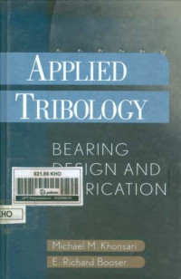 Image of Applied Tribology: Bearing Design And Lubricans