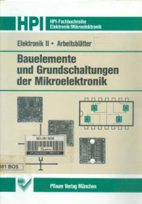 Image of Elektronik II: Arbeitsbletter.  Bauelemente Und Grundschaltungen der Mikroelektronik