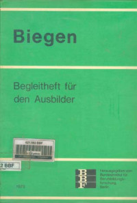 Image of Biegen. Begleitheft für Den Ausbilder