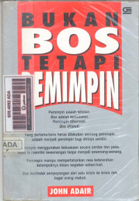 Image of Bukan Bos Tetapi Pemimpin