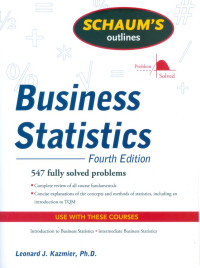Image of Schaum's Outlines of Business Statistics