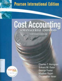 Image of Cost Accounting: A Managerial Emphasis 13ed