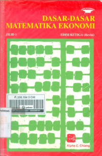 Image of Dasar-Dasar Matematika Ekonomi Jilid 1 ed 3