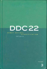 Image of Dewey Decimal Classification. DDC 22 vol 3 (Schedules 600-999)