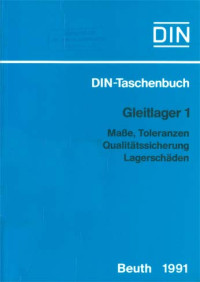 Image of DIN-Taschenbuch 126. Gleitlager 1: Maße, Toleranzen, Qualitätssicherung, Lagerschaden
