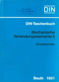 Image of DIN-Taschenbuch 193. Mechanische Verbindungselemente 5: Grundnormen