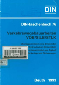 Image of DIN-Taschenbuch 76. Verkehrswegebauarbeiten VOB/StLB/STLK