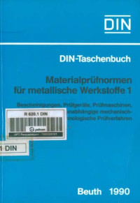 Image of DIN-Taschenbuch 19. Materialprüfnormen für metallische Werkstoffe 1