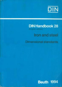 Image of DIN-Taschenbuch 28 (English edition). Iron And Steel: Dimensional Standards