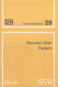 Image of DIN-Taschenbuch 29. Normen Über Federn