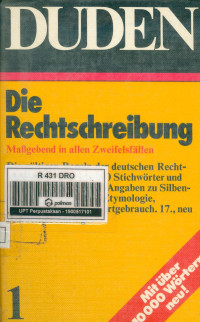 Image of DUDEN-Die Rechtschreibung Maßgebend in allen Zweifelsfällen