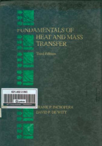 Image of Fundamentals of Heat and Mass Transfer 3ed