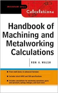 Image of Handbook of Machining and Metalworking Calculations