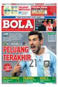 Image of BOLA edisi 2221.  Peluang Terakhir